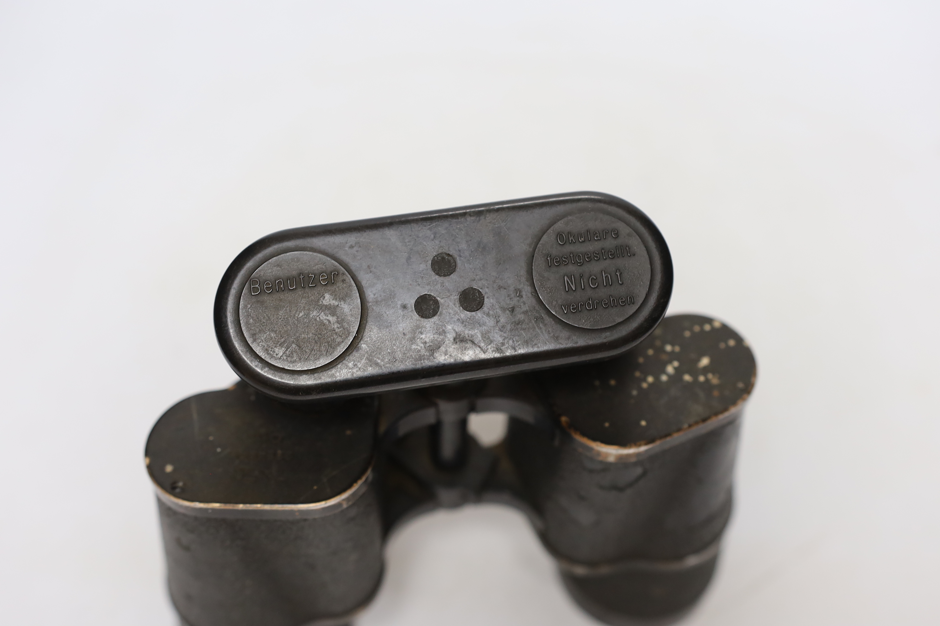 A pair of WWII German 7x50 blc binoculars, a/f